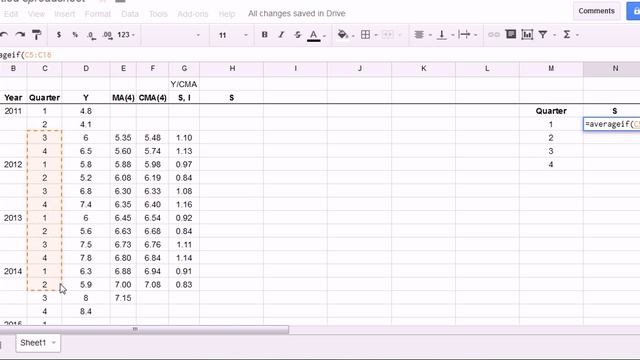 Time Series Forecasting with Google Sheets part (3 of 4) смотреть онлайн