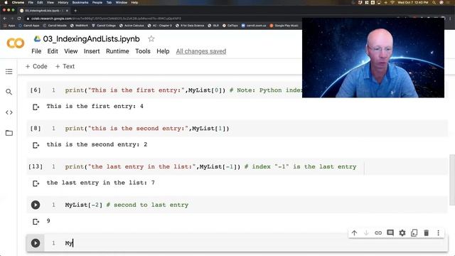Python Video 03a: Lists, Indexing, and Reading Entries From Lists смотреть онлайн