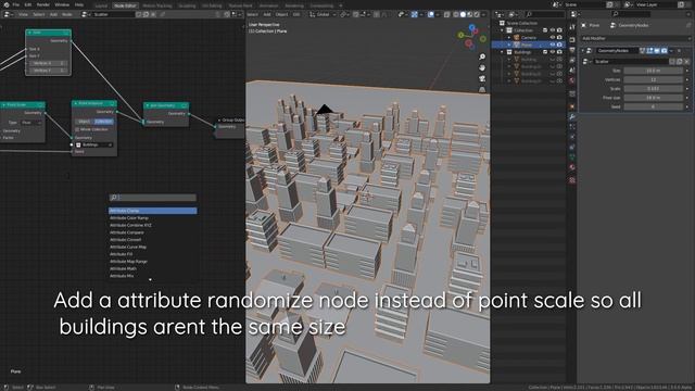 City Scatter With Geometry Nodes In Blender 3.0 [Procedural Buildings 1.4] смотреть онлайн
