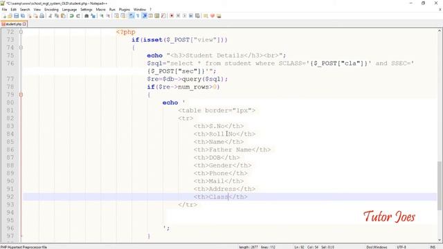 Admin View Student School Management System Part-22 смотреть онлайн
