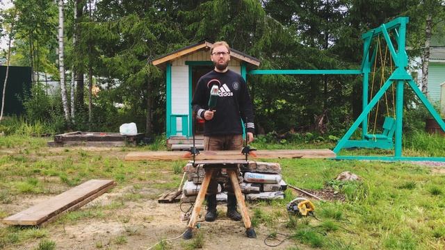 Уличный стол для дачи своими руками за один день смотреть онлайн