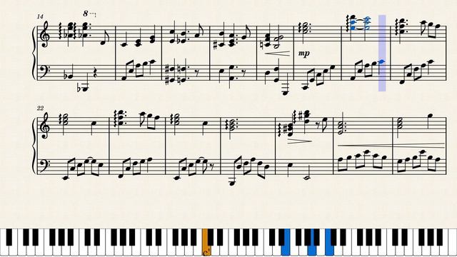 【無料楽譜・Free Sheet Music】Moon River　ムーンリバー　 Henry Mancini