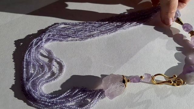 Продолжение переделки для Екатерины из Волгограда. Серия 4. Колье из шпинели и аметиста. смотреть онлайн