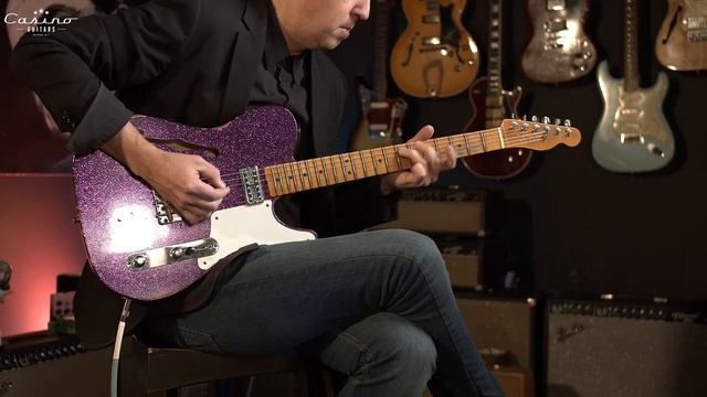 FENDER CUSTOM SHOP CABOLLO TONO LIGERO TELECASTER IN AGED MAGENTA SPARKLE смотреть онлайн