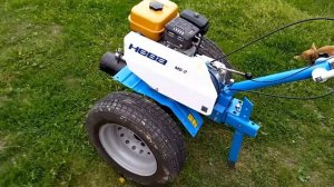 Жигулёвские колеса на мотоблоке Нева.