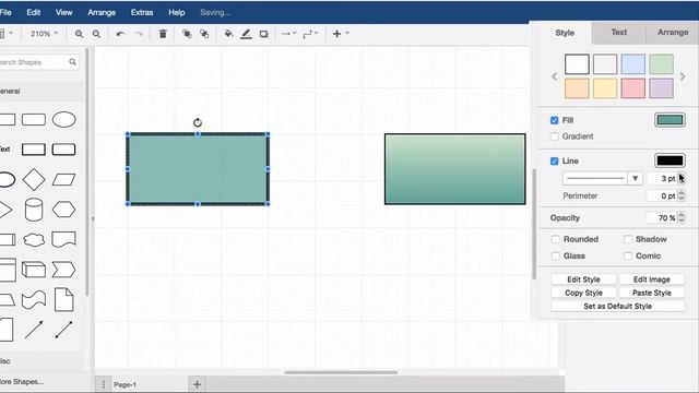 How to edit the styles of shapes in draw.io diagrams смотреть онлайн