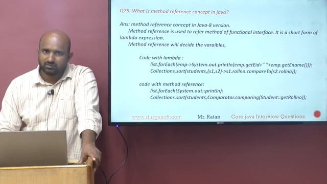 Core Java Interview Questions |Q75. What is method reference concept in java? | by Ratan смотреть онлайн