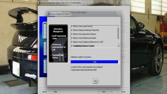 Создания базы данных Oracle 11g