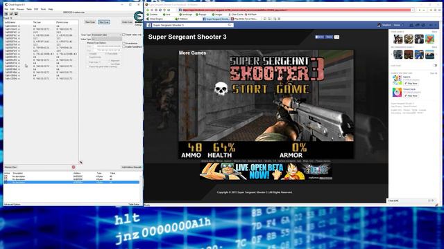 How to Hack Facebook Games, Flash Games, and Online Games (Cheat Engine Tutorial) смотреть онлайн