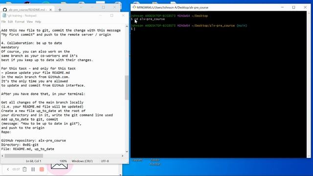 Git: Collaboration, be up to date смотреть онлайн
