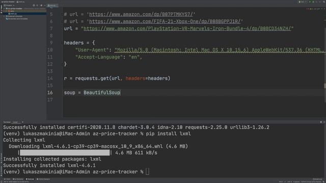 Amazon price tracker with Django (Python) and Beautiful Soup | part 1 смотреть онлайн