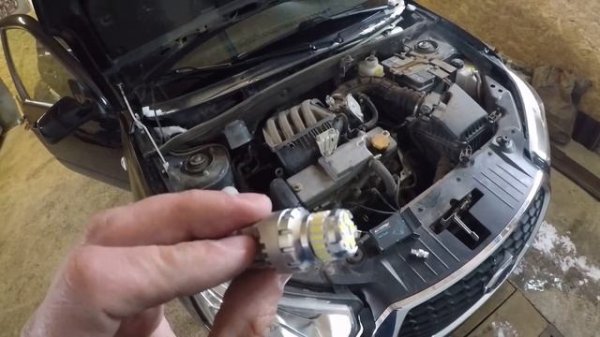 Передние фары datsun mi-do инженеры гении, замена ламп дхо