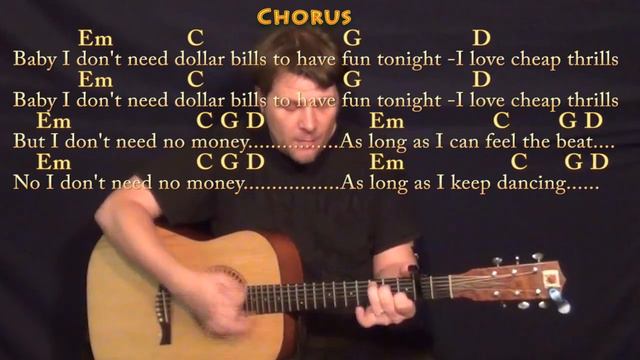 Cheap Thrills (Sia) Strum Guitar Cover Lesson with Chords/Lyrics - Capo 2nd смотреть онлайн