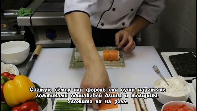 Ролл "Филадельфия" (Ресторан японской кухни "Суши Дом") смотреть онлайн