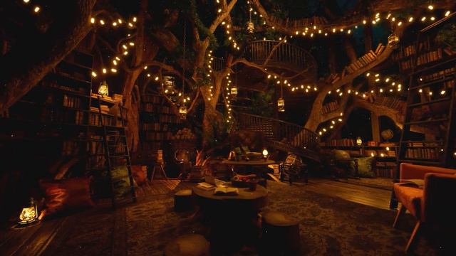 Elven Library Ambiance Атмосфера эльфийской библиотеки