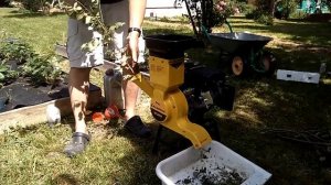 Садовый измельчитель Champion SC2818. Первый запуск и тестирование.