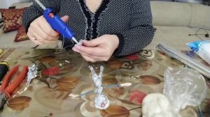 Ватная игрушка Мальвина. Мастер класс. Часть 1.