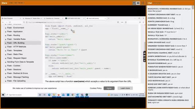 Python - Flask URL rendoring смотреть онлайн