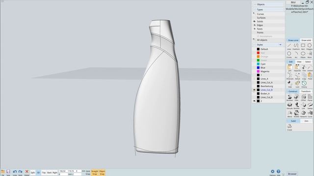 Surface Modeling in MoI3D, Spray Bottle смотреть онлайн