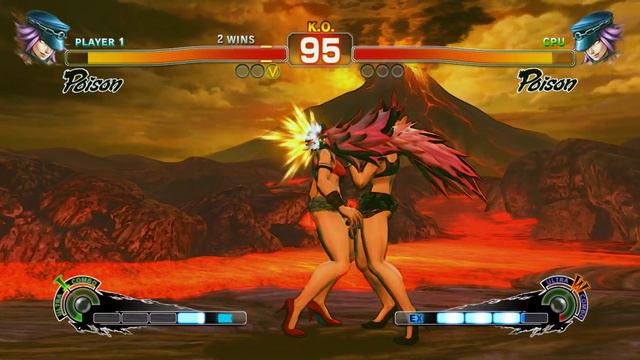 Poison VS Poison !! Ultra Street Fighter 4 !! Amazing Duel !! смотреть онлайн