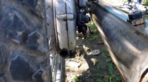 Осень, пора подтянуть задний тормоз и цепь / мотоцикл ИЖ Планета - 5