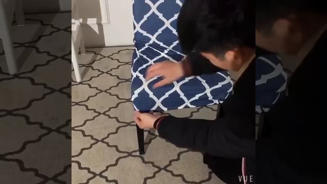 Как правильно одеть чехол на кухонное кресло