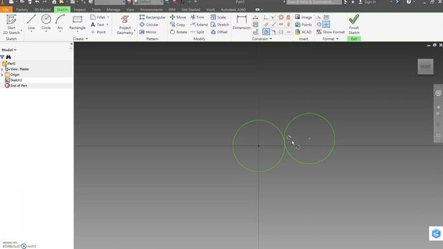 Autodesk Inventor - Tangent Geometric Constraint смотреть онлайн