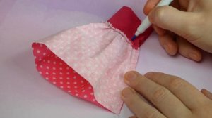 Как сшить КОРОТКОЕ ПЛАТЬЕ для куклы своими руками без выкройки