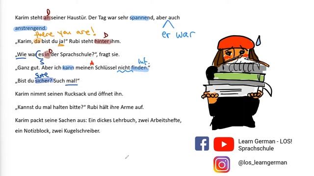 How to Improve Your REAL GERMAN A1/A2 | Listen - Read - Build | Karim und Rubi (Episode 6) смотреть онлайн
