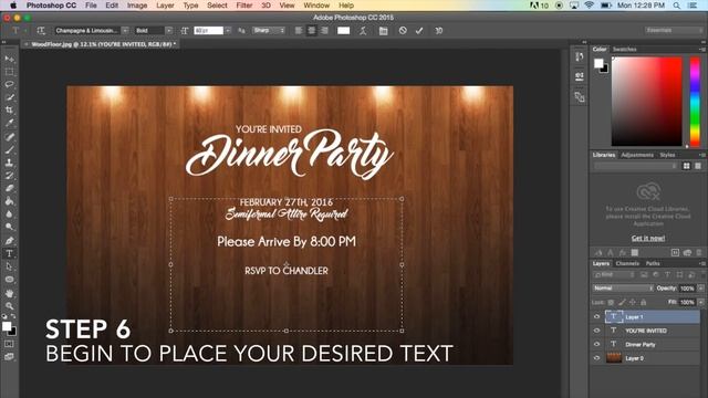 Creating a Basic Flyer Using Photoshop CC 2015 смотреть онлайн