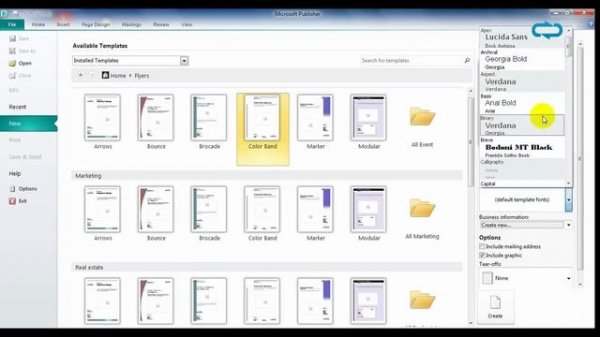 Microsoft Publisher -  Quick Video Tutorial Free Download