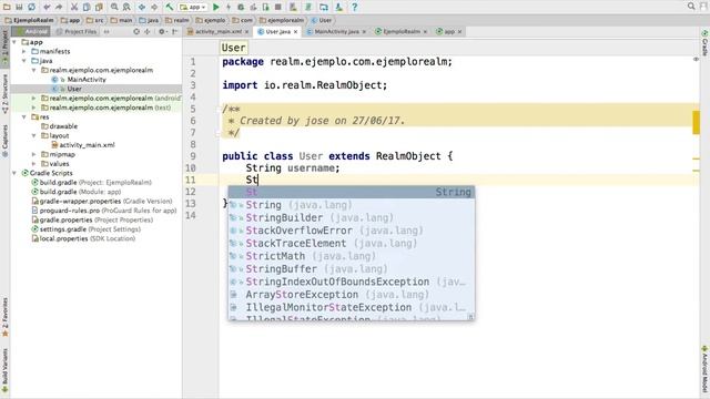 Capítulo 305 - Android Bases de datos Realm, crear un objeto realm смотреть онлайн