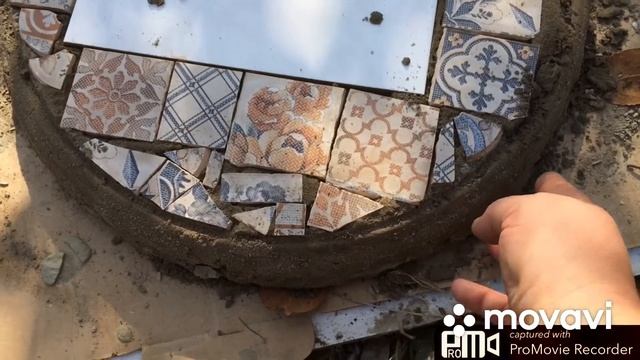 Цементный столик с кафельными вставками своими руками смотреть онлайн