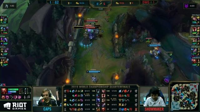 G2 vs. DWG Must See | Игра 3 Worlds 1/4 Play-off 2019 Main Event | G2 Esports vs. Damwon Gaming смотреть онлайн