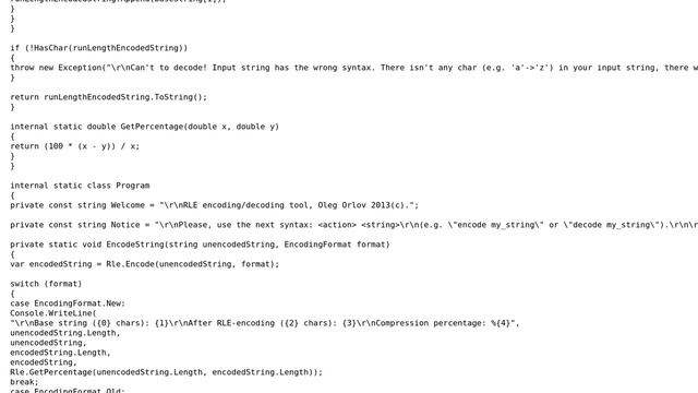 Code Review: RLE encoding/decoding tool, review source (3 Solutions!!) смотреть онлайн