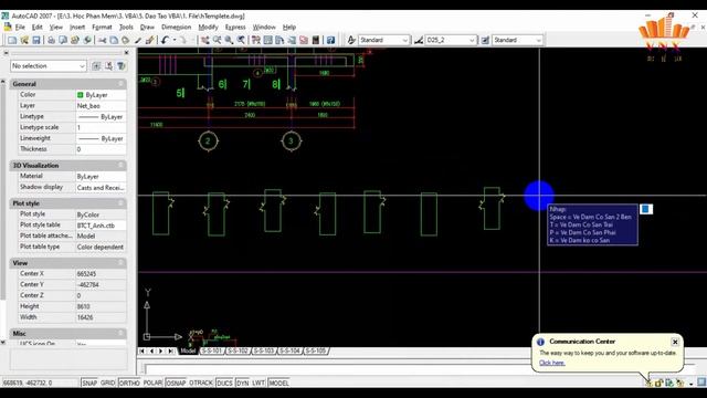 Bài 12. Lập Trình VBA Trong AutoCad _ Vẽ Mc Ngang Dầm P1 смотреть онлайн