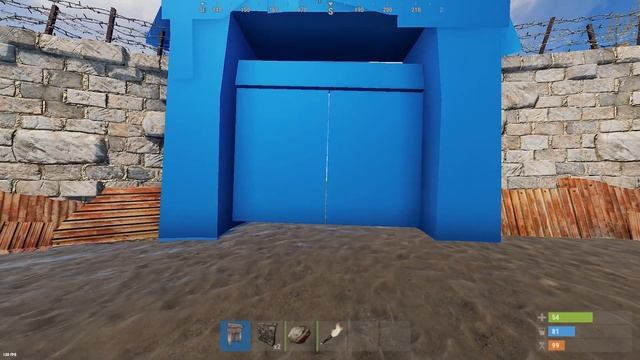 Rust: How To Place A High External Stone Gate.