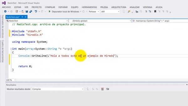 Redis Client HIREDIS for Visual Studio Projects in C/C++ [Part 2]
