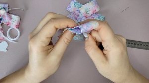 Бантики из сатиновой ленты 4 см .