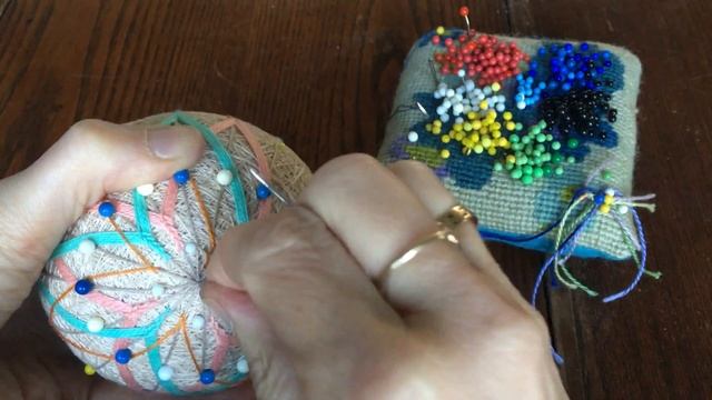 Stitching a temari ball смотреть онлайн