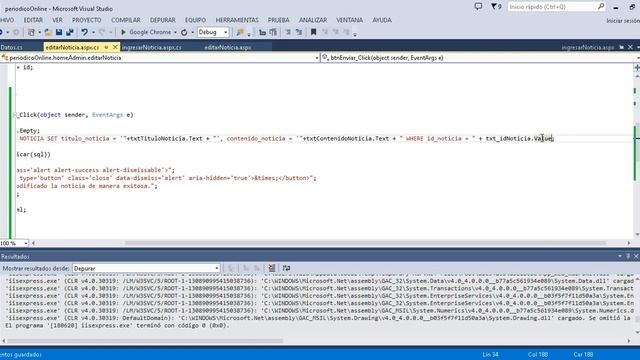 Periódico Online WebForms C# Bootstrap 3.0 parte 6 смотреть онлайн