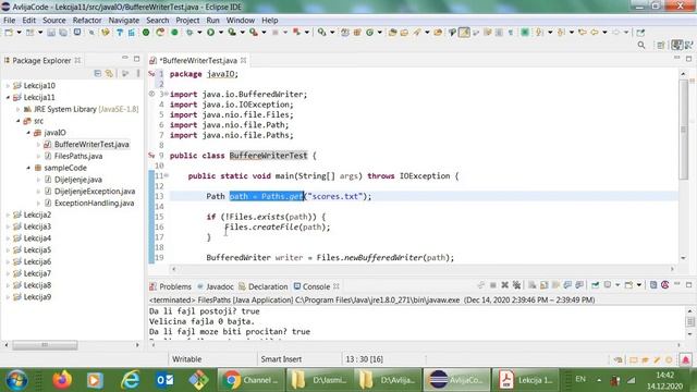 BUFFEREDWRITER Java Output-stream Writer - Lekcija 11 смотреть онлайн