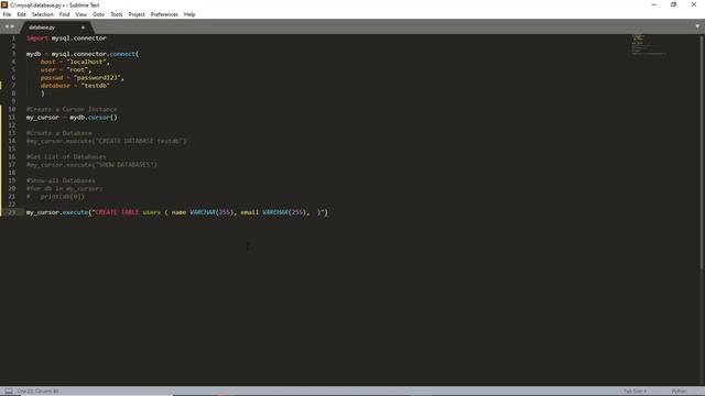 #2.11. Create A Table - #MySQL & Python смотреть онлайн