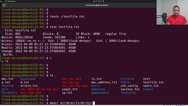 Make/Delete Files and Directories in Linux смотреть онлайн