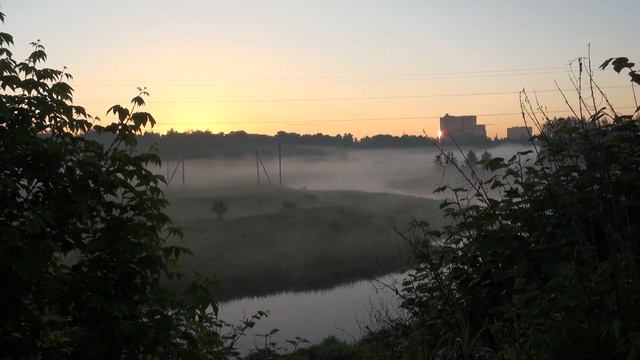 Природа в экране. Рассвет на реке Уча. Лето. / Sunrise on the Ucha river. Summer. 1080p смотреть онлайн