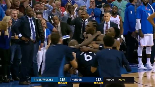 Andrew Wiggins hits buzzer-beating game winner after Carmelo Anthony 3 pointer! - SICK смотреть онлайн