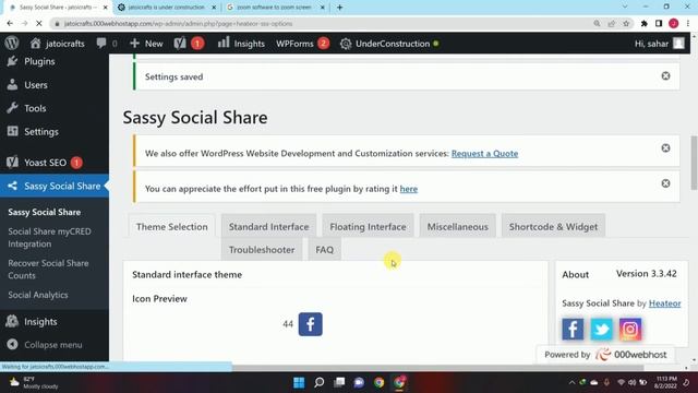 How to set social share icons and links on your Website | WordPress | Beginner to Advance смотреть онлайн