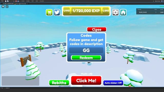? UNCOPYLOCKED GAME | GROW LEGEND SIMULATOR | ROBLOX STUDIO | 2022 | FREE смотреть онлайн