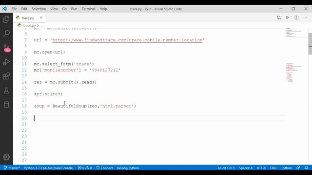 how to track mobile location details using python telugu | python projects telugu смотреть онлайн