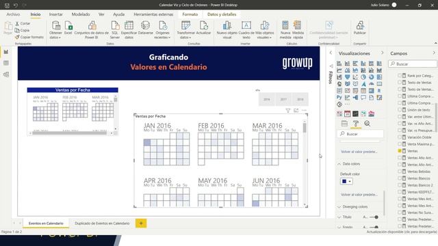 Usar un Calendario como Mapa de Calor (Calendar by Tallan) смотреть онлайн